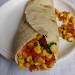 A picture of Corn and Cheese wrap.