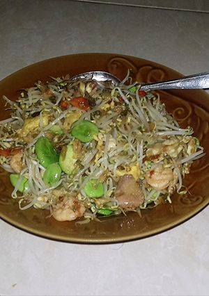 Foto resep Cah Taoge udang pete