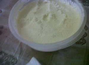 Una foto de Helado casero de vainilla cream😁