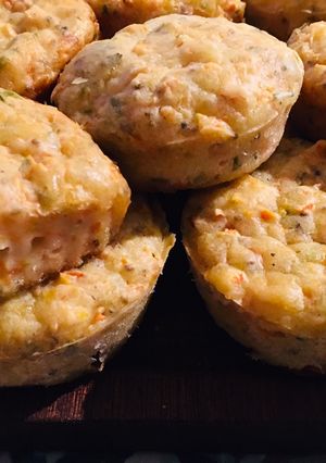 Una foto de Muffins de zanahorias salados