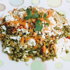 A picture of Sprouts Moong (Green lentils)Healthy Breakfast.