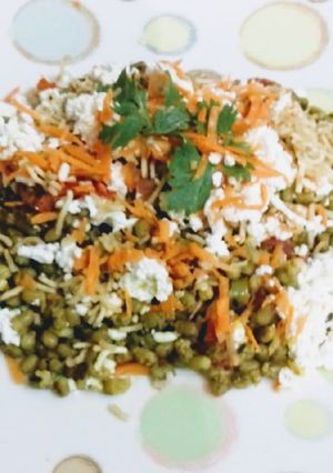 A picture of Sprouts Moong (Green lentils)Healthy Breakfast.