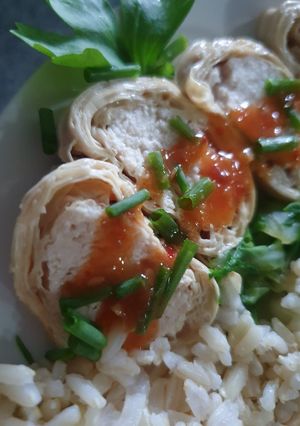 รูปของ ไก่ม้วนฟองเต้าหู้สด