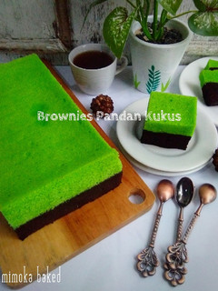 Foto resep Brownies Pandan Kukus