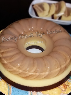 Foto resep Puding Biskuit Tiga Lantai
