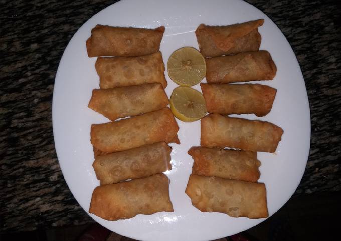 Chicken Spring Rolls #DeepFriedSnack