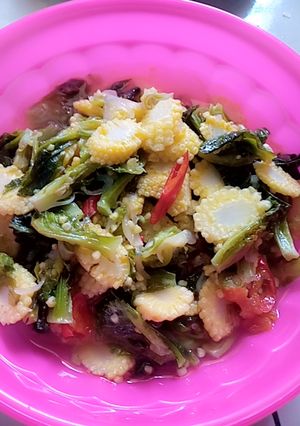 Foto resep Tumis baby kol dan jagung semi