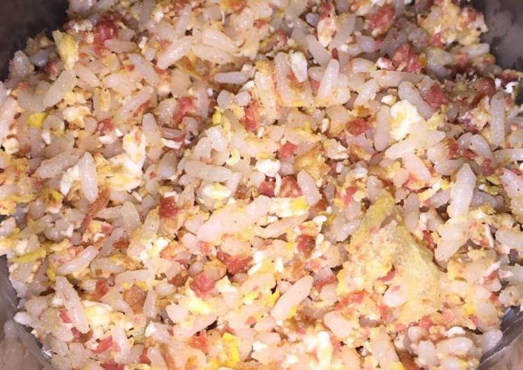 Cara termudah untuk Vegan LezatNasi goreng telur kornet😊