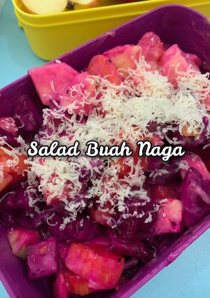 Foto resep Salad Buah Naga Sederhana