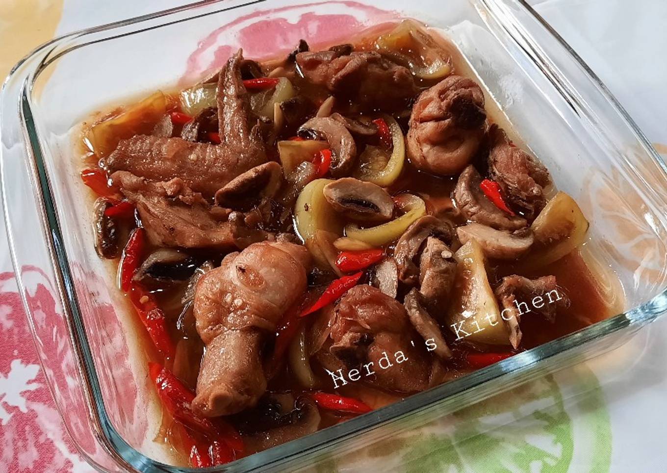 Ayam Jamur Saus Tiram