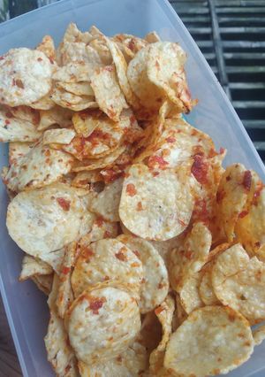 Foto resep Kripik singkong pedes
