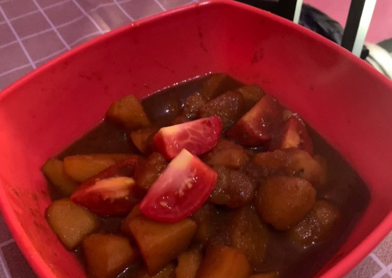 Resep Kentang kuah kecap yang Bikin Ngiler
