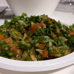 Lebanese tabboule A picture of Lebanese tabboule.