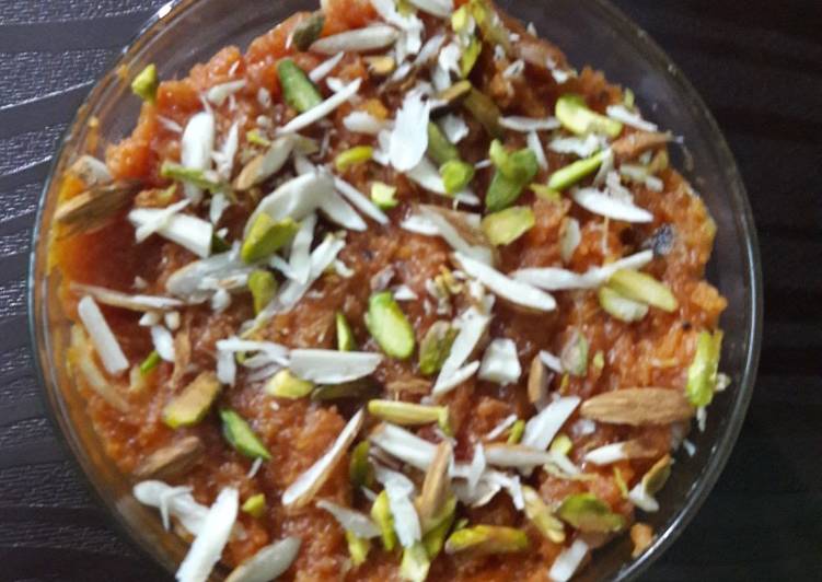 Delicious gajar halwa