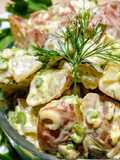 Creamy dill pickle potato salad