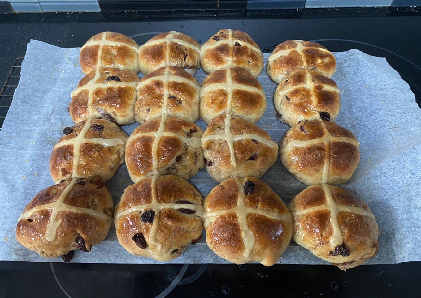 Moist Hot Cross Buns - Yummy