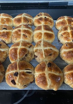 A picture of Moist Hot Cross Buns - Yummy.