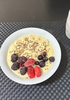 Una foto de Porridge proteico