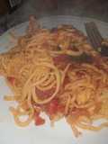 Fideos de morrones
