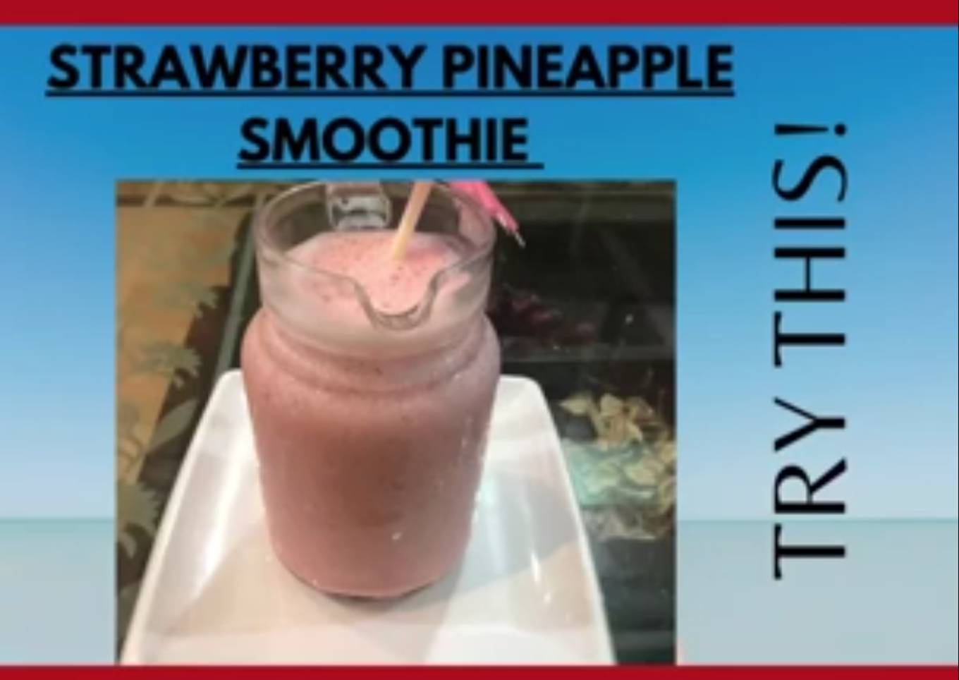 Smoothie Strawberry & pineapple 🍍