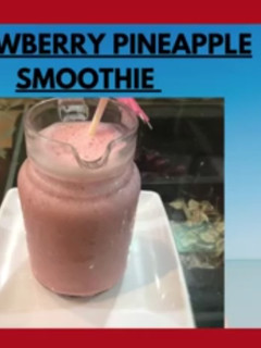 A picture of Smoothie Strawberry & pineapple 🍍.