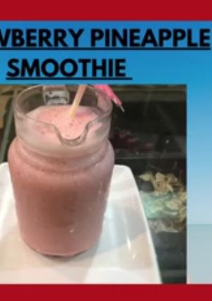 A picture of Smoothie Strawberry & pineapple 🍍.
