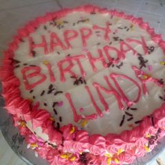 A picture of Passion cake with butter icing.