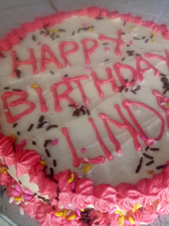 A picture of Passion cake with butter icing.