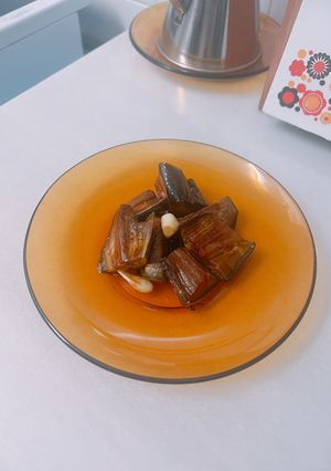Una foto de Berenjena con ajos estilo chino