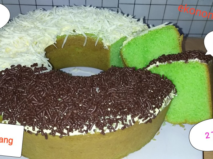 Resep Bolu pandan keju coklat yang Enak Banget