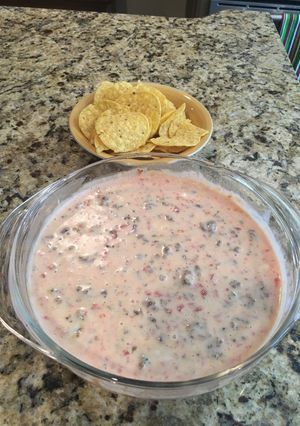 A picture of Sausage Queso Blanco Dip.