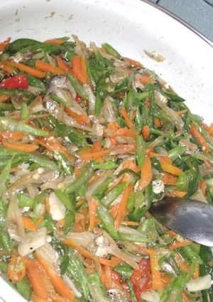 Foto resep Oseng Buncis wortel dan teri tawar