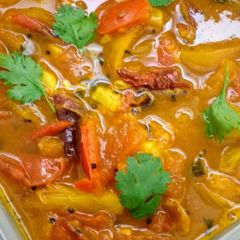 A picture of Tomato-Onion Rasam (no dal).