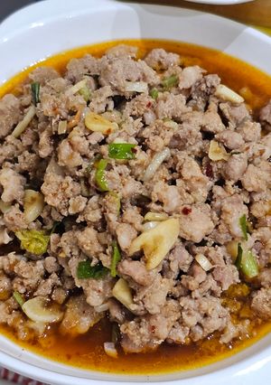 รูปของ หมูสับผัดน้ำพริกเผา