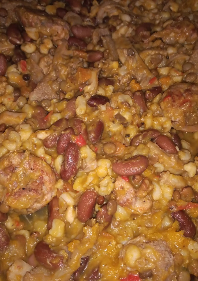 Una foto de Guiso de mondongo y legumbres