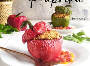 Foto resep Stuffed Paprika dengan Saus Paprika Merah