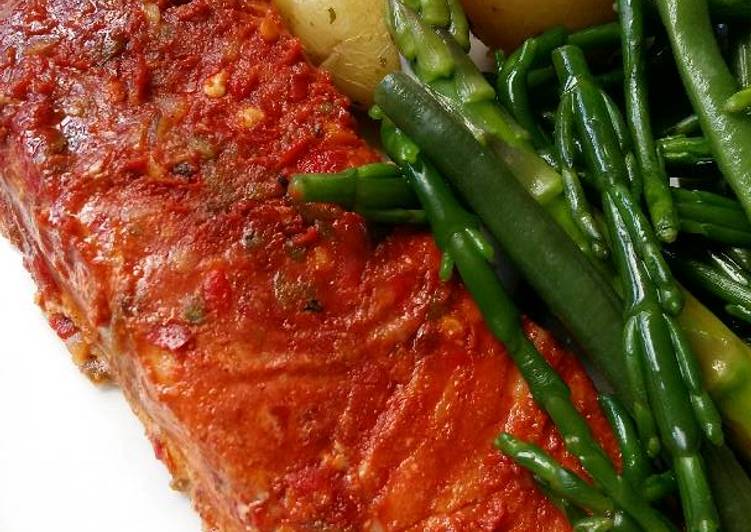 Simple Way to Make Ultimate Vickys Hot &amp; Spicy Chipotle Chilli Salmon, GF DF EF SF NF