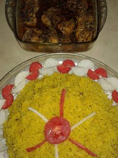 A picture of Fish pulao.