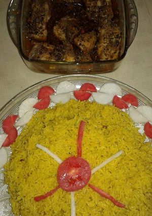 A picture of Fish pulao.