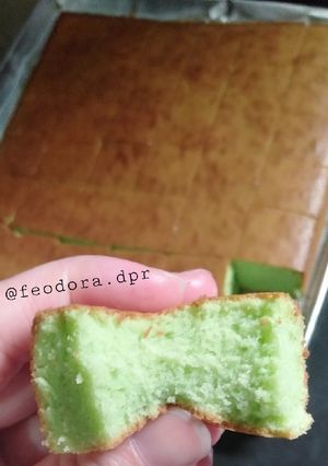 Foto resep Cake potong pandan