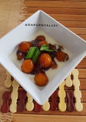 Foto resep Bubur candil ubi kuning/kolak biji salak