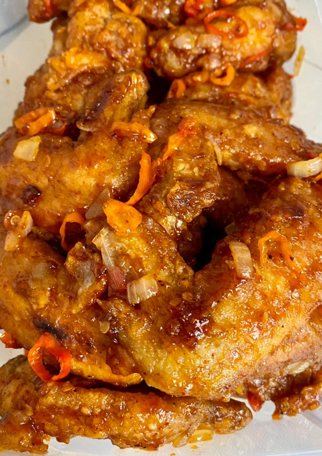 Foto resep Spicy chicken wings ala wingstop