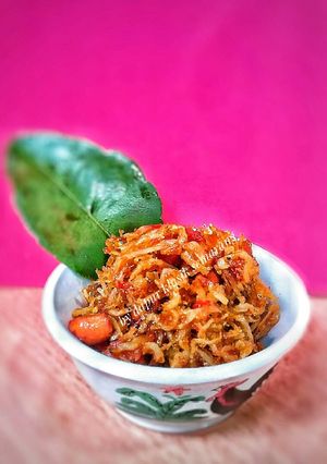 Foto resep Balado teri feat kacang