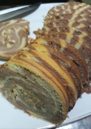 Foto resep Bolu Gulung Zebra