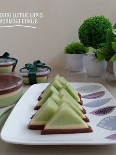 Foto resep Puding Lumut Mentega Coklat