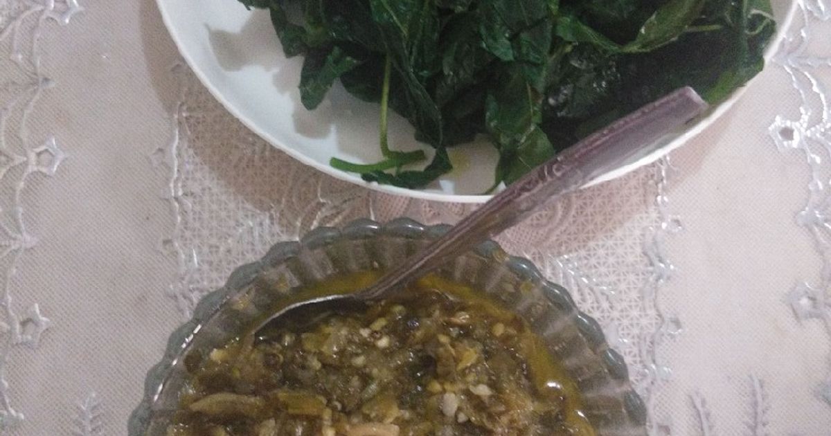 Sambel ijo ala masakan padang