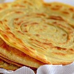Cabbage and paneer parota A picture of Cabbage and paneer parota.