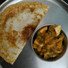 A picture of Stewed Okra and Tomato with Egg Recipe ( ಬೆಂಡೆಕಾಯಿ-ಟೊಮೇಟೊ ಮತ್ತು ಮೊಟ್ಟೆಯ ಕರೀ).