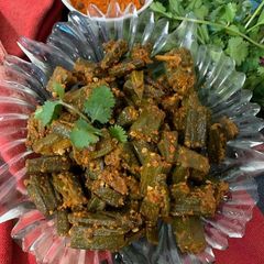 Aachari bhindi A picture of Aachari bhindi.