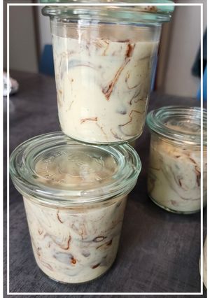Une photo de Crème dessert façon stracciatella
